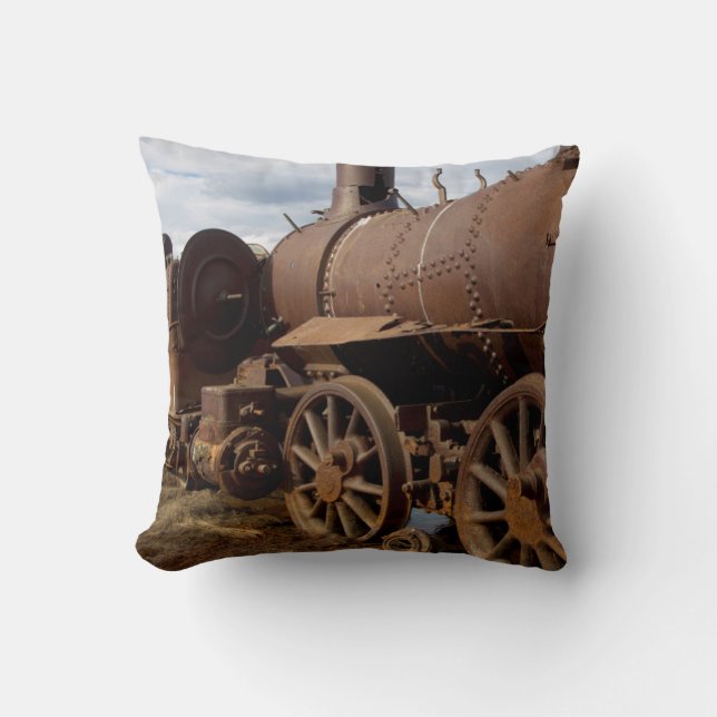 Seward Peninsula, Alaska, Train to Nowhere Cushion (Front)