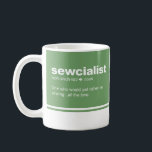 Sewcialist  Funny Sewing Modern Typography Coffee  Mug<br><div class="desc">Sewcialist  Funny Sewing Modern Typography Coffee Mug features a funny dictionary description of a someone who sews. Designed for you by Evco Studio www.zazzle.com/store/evcostudio</div>