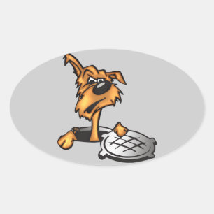 Sewer Dog Oval Sticker