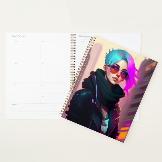 Sewer Emo Punk Lady Planner (Display)