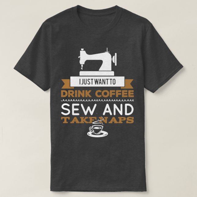 Sewer Sew Sewing Machine Tailor Tailoring  T-Shirt (Design Front)