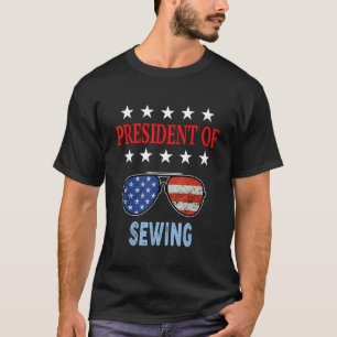 Sewing Accessories Usa Flag Sewing Saying T-Shirt