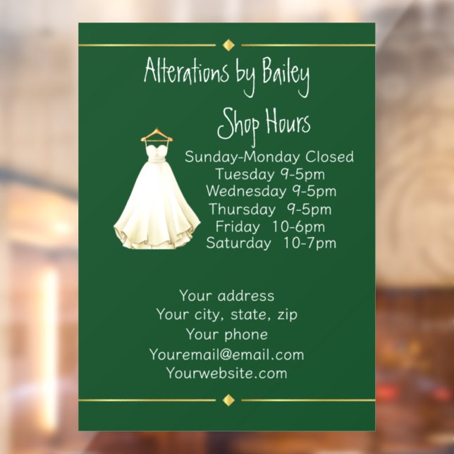 Sewing Alterations Business (Sheet 2)