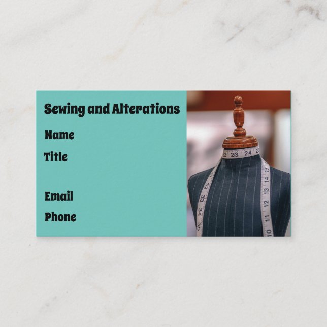 Sewing & Alterations Business Card (Front)