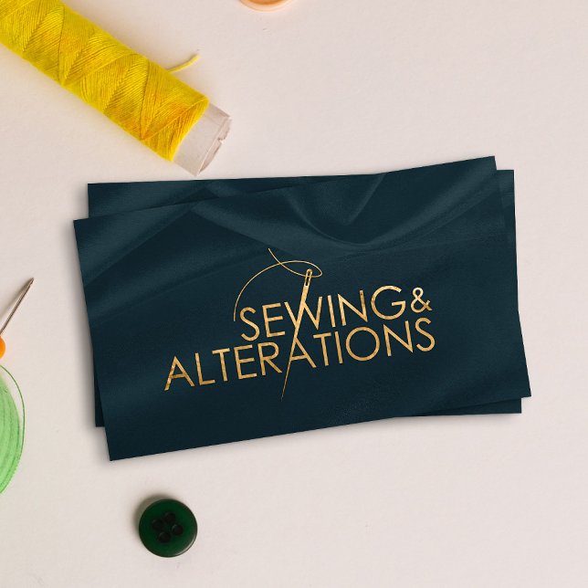 Sewing and Alterations - Line Art Business Card (Creator Uploaded)