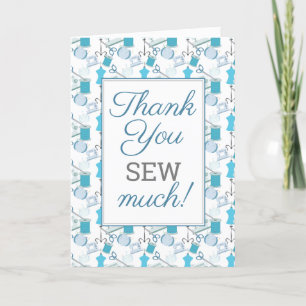 Sewing and Quilting Funny Thank You Card