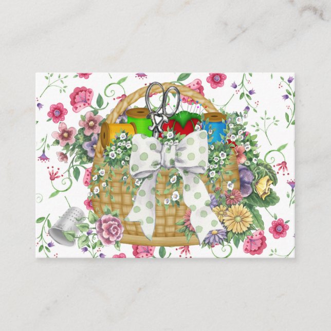 Sewing Basket Business / Enclosure Card (Front)