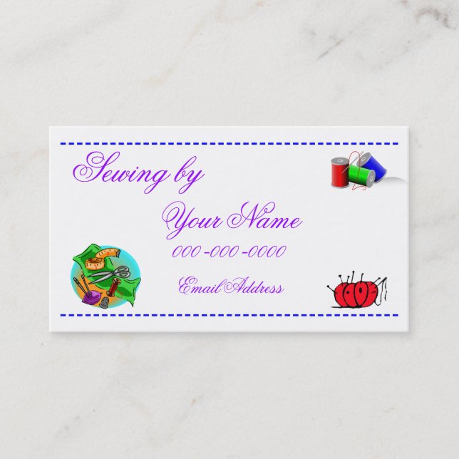 Sewing Business Card (Front)