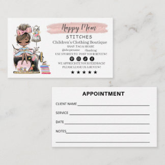  Sewing Business Card Fashion Designer 