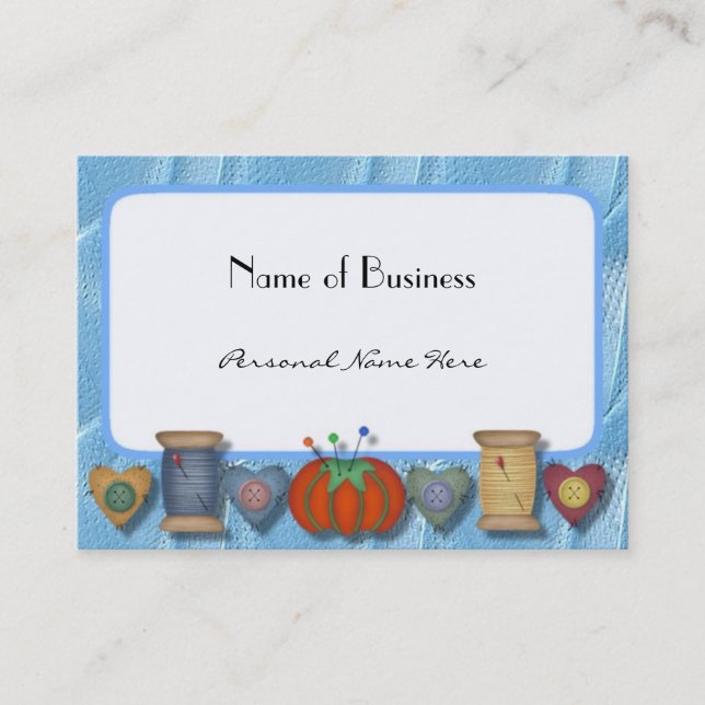 Sewing Business, Personal Card (Front)