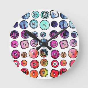 Sewing Button Clock