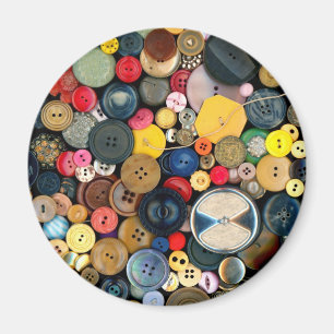 Sewing - Buttons - Bunch of Buttons Magnet