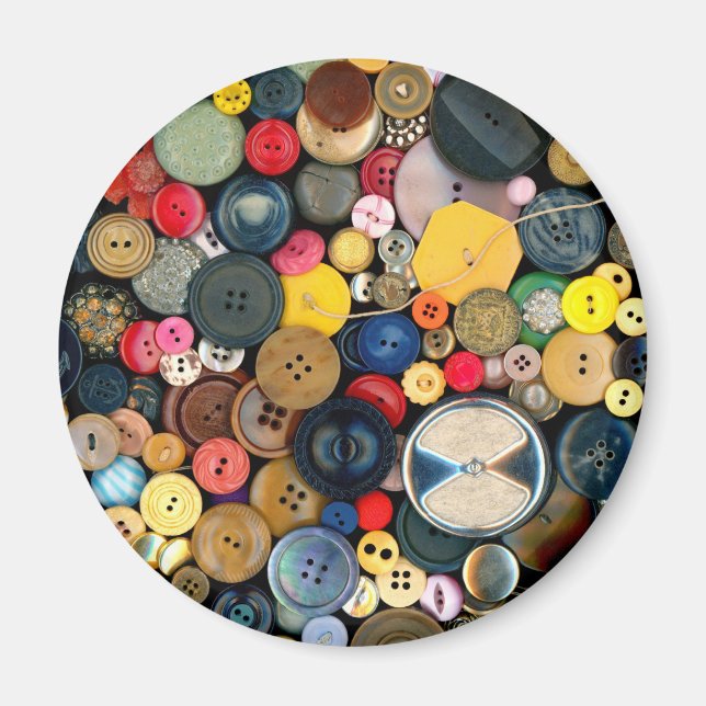 Sewing - Buttons - Bunch of Buttons Magnet (Front)