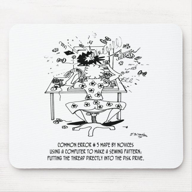 Sewing Cartoon 4112 Mouse Pad (Front)