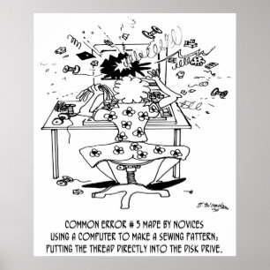 Sewing Cartoon 4112 Poster