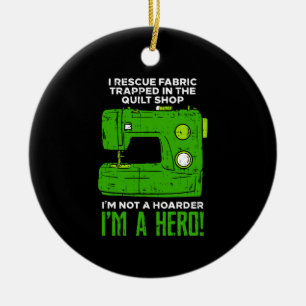 Sewing Ceramic Ornament