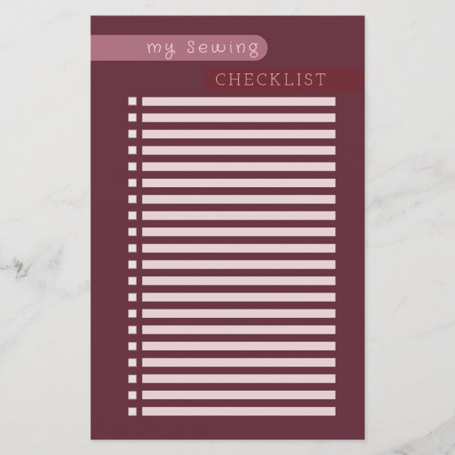 sewing checklist eggplant (Front)