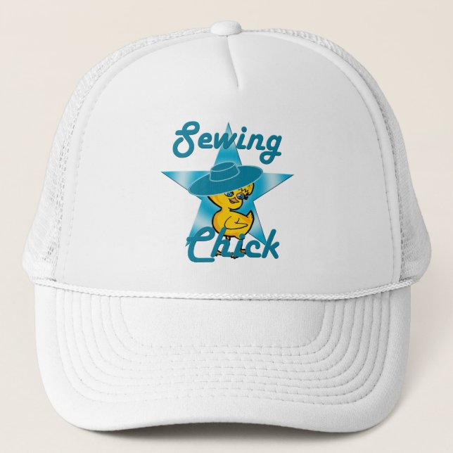 Sewing Chick #7 Trucker Hat (Front)