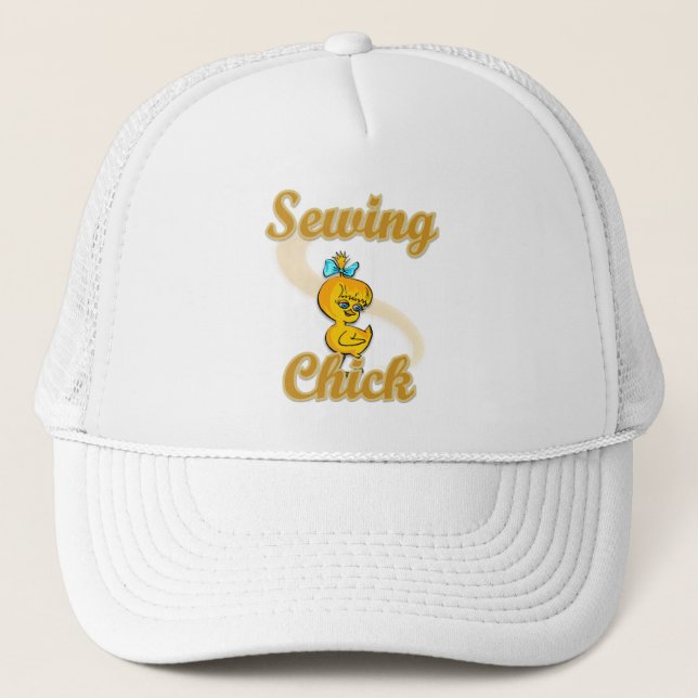 Sewing Chick Trucker Hat (Front)