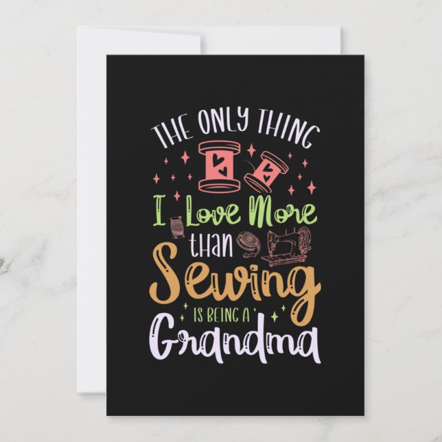 Sewing Classic Thank You Card (Front)