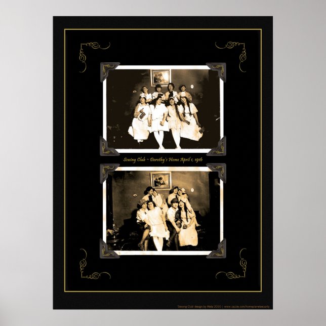 Sewing Club ~ 1916 Poster (Front)