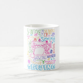 Sewing Colour Typography Sewing Lovers Coffee Mug