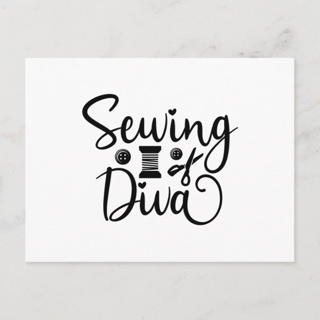 Sewing Diva Postcard (Front)
