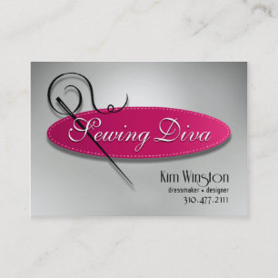 "Sewing Diva" - Seamstress, Dressmaker, Designer Business Card