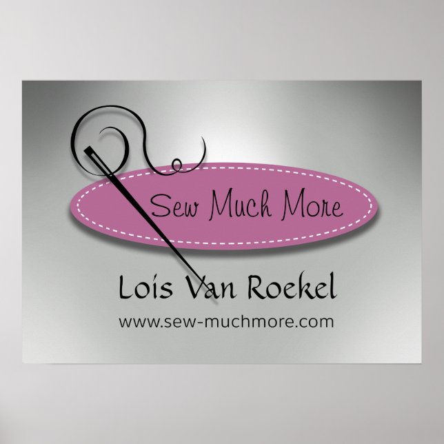 "Sewing Diva" - Seamstress, Dressmaker, Designer Poster (Front)