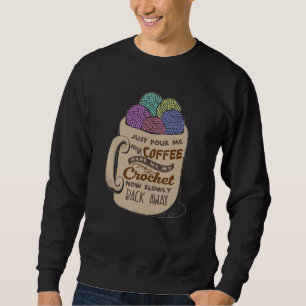 Sewing Drink Coffee Tailor Barista Crochet Espress Sweatshirt