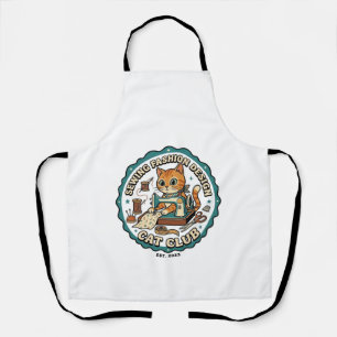 Sewing Fashion Design Cat Cat Lover Gift - Sewing  Apron