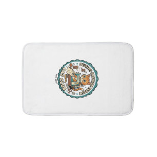 Sewing Fashion Design Cat Cat Lover Gift - Sewing  Bath Mat