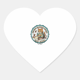 Sewing Fashion Design Cat Cat Lover Gift - Sewing Heart Sticker