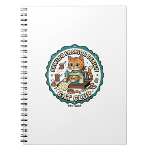 Sewing Fashion Design Cat Cat Lover Gift - Sewing  Notebook