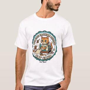 Sewing Fashion Design Cat Cat Lover Gift - Sewing T-Shirt
