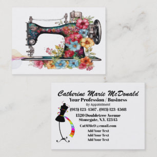 Sewing / Fashion / Seamstress Size Mighty Business Card