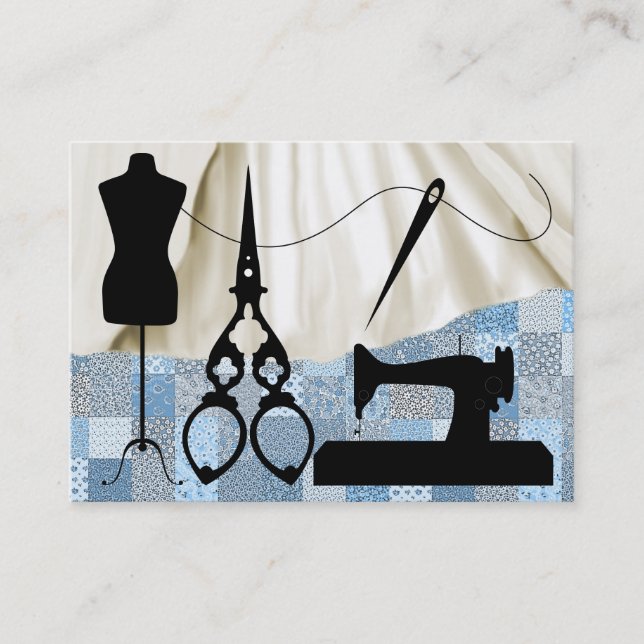 Sewing / Fashion / Seamstress - SRF Business Card (Front)