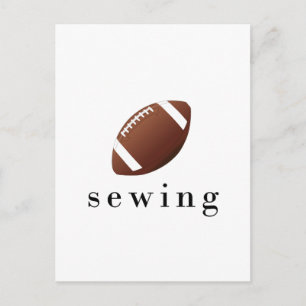 Sewing Football Funny Hilarious T-Shirt Postcard
