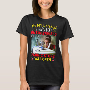 Sewing For Women Fabric Crazy Quilt Lady Craft T-Shirt