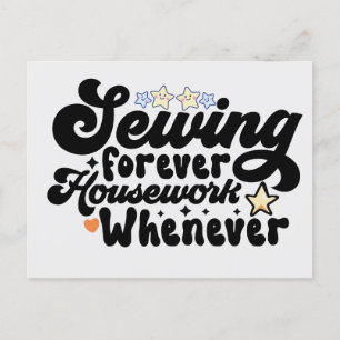 Sewing Forever Postcard