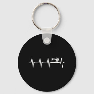 Sewing Heartbeat Sewing Lover Key Ring