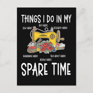 Sewing Humor Funny Quilting Quote Postcard