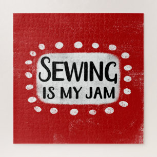 Sewing Is My Jam Jigsaw Puzzle