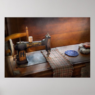 Sewing - It's just Black and White Poster