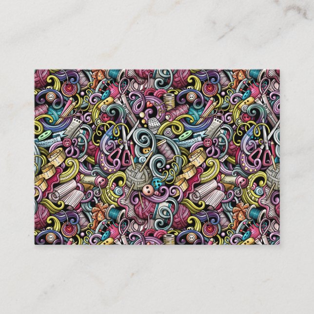 Sewing Knitting Enclosure Card Version 1 (Front)