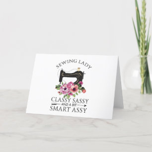 Sewing Lady Class Sassy And A Bit Smart Assy Holiday Card