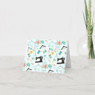 Sewing Lovers Vintage Thank You Stationery Card