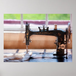 Sewing Machine - A stitch in time Poster
