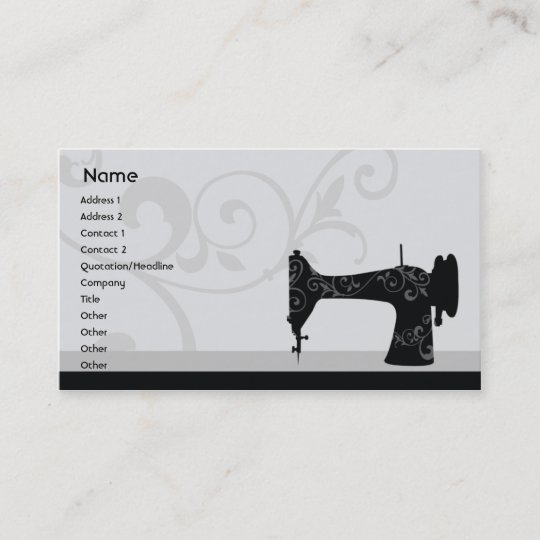 Sewing Machine Business Business Card