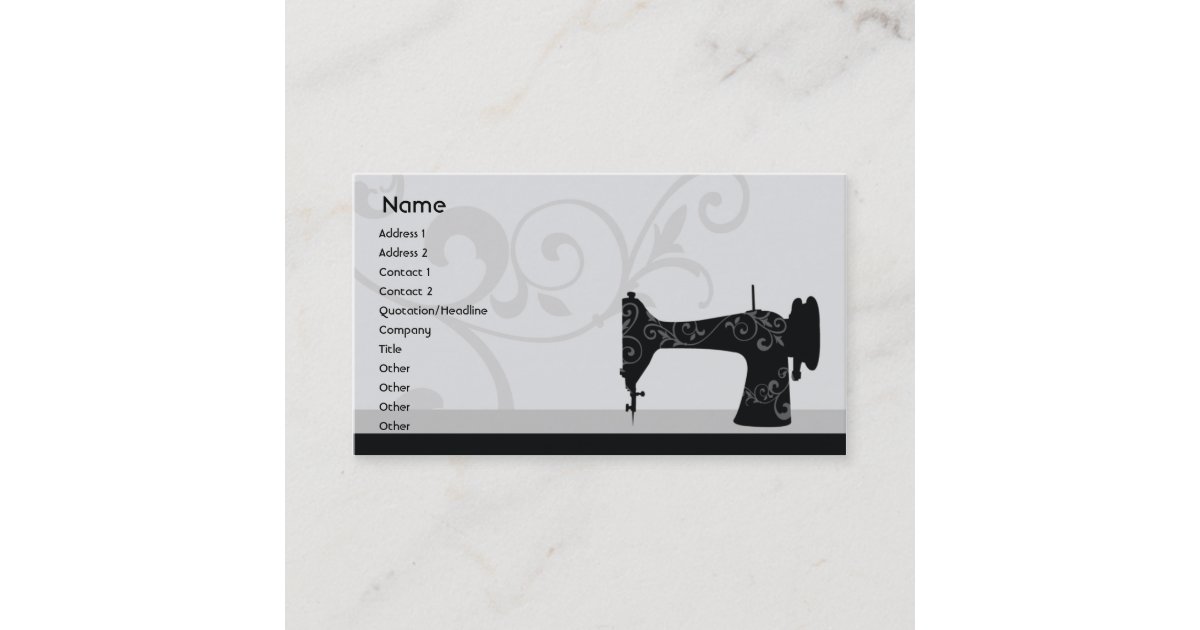 Sewing Machine Business Business Card